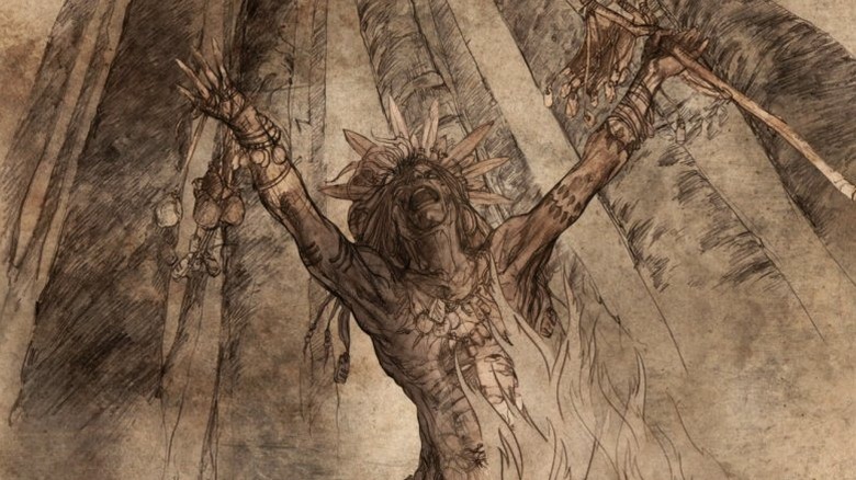 Drawing of the Children of the Forest on Game of Thrones