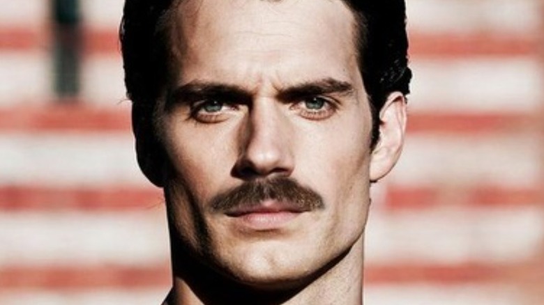 Superman with a mustache