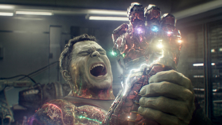 Smart Hulk dons the gauntlet in "Avengers: Endgame" (2019)