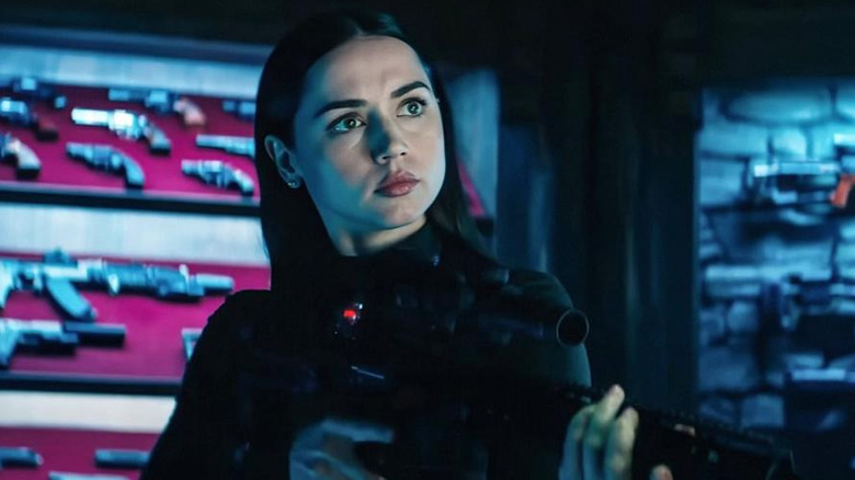 Eve brandishes a gun in "From the World of John Wick: Ballerina"