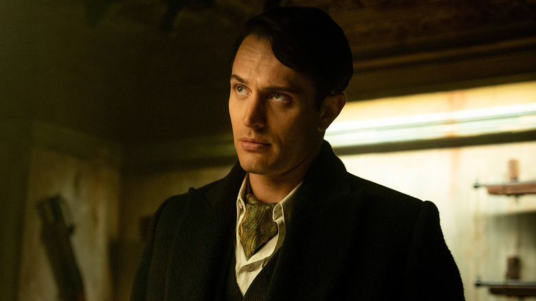 Winston listening in "The Continental"