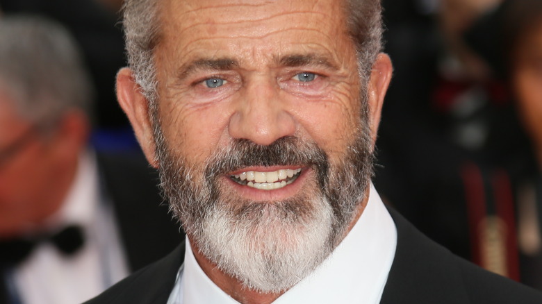 Mel Gibson smiles