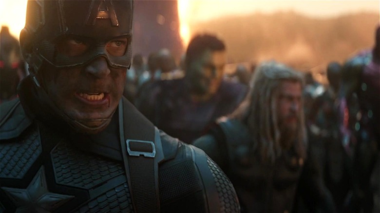 Captain America, Thor, and Hulk prepare for war