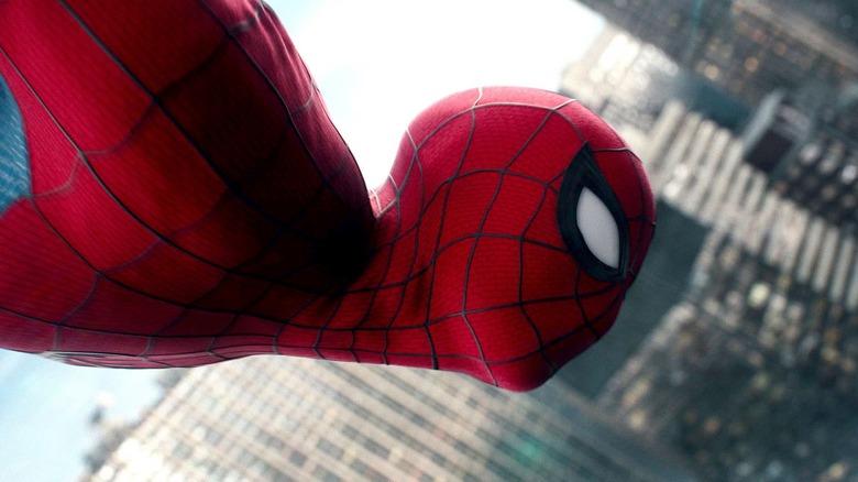 Peter Parker/Spider-Man leaping in to save the day in Spider-Man: Brand New Day (2026)