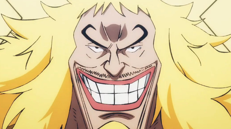 Shiki grinning