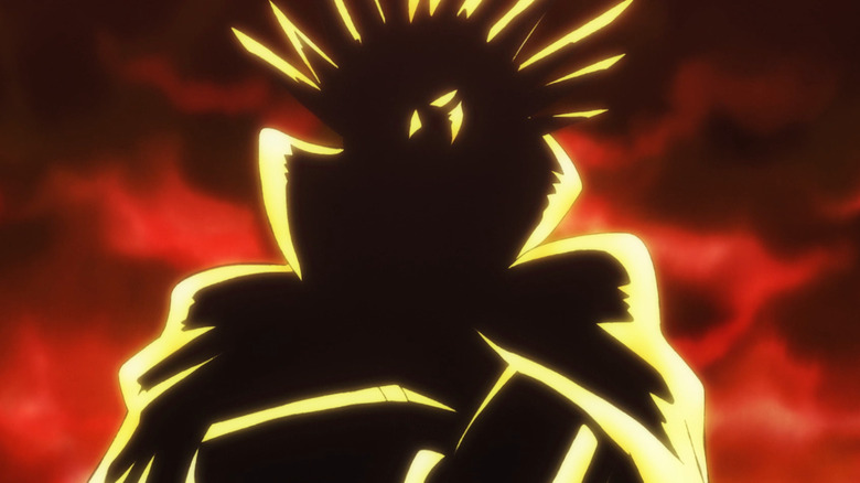 Rocks poses ominously