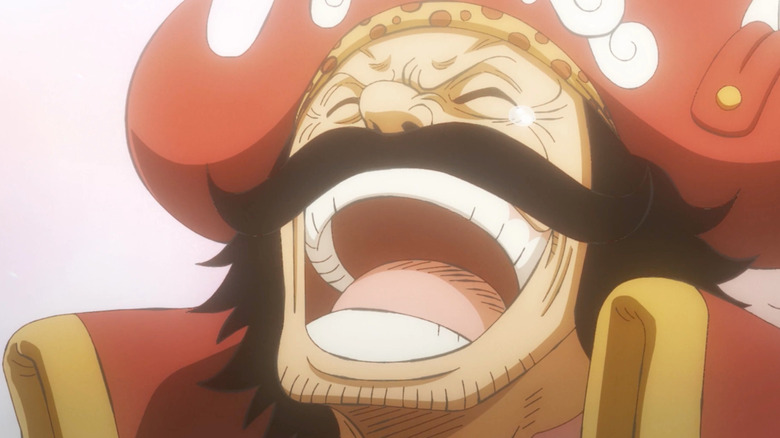 A laughing pirate