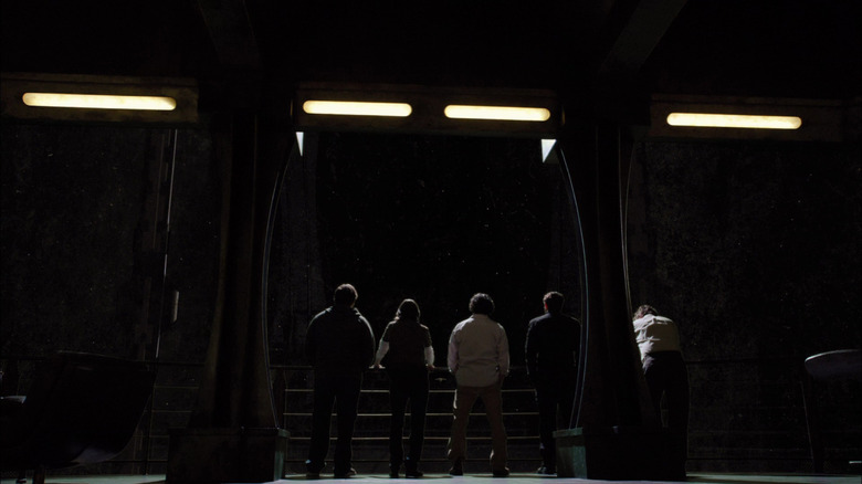 The Destiny crew overlooking the stars