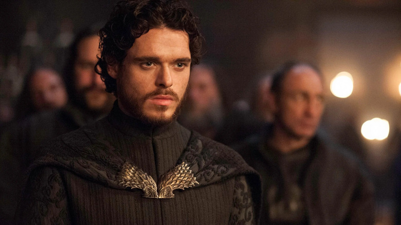 Robb Stark looking dour