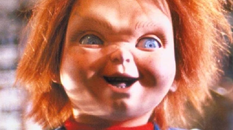Chucky looking gleeful
