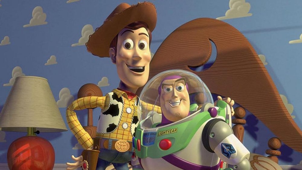 Buzz Lightyear and Woody in Toy Story