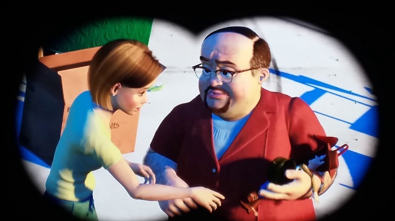 Andy's mom and Al McWhiggin at the yard sale in Toy Story 2
