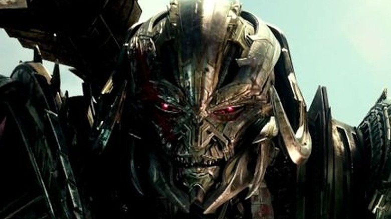 Michael Bay's Megatron glares