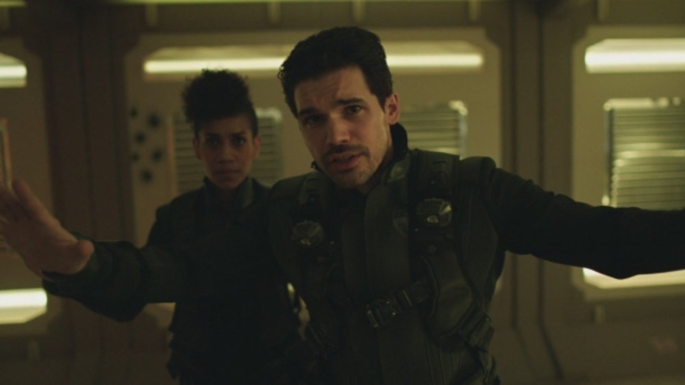 Steven Strait and Dominique Tipper explore space on The Expanse