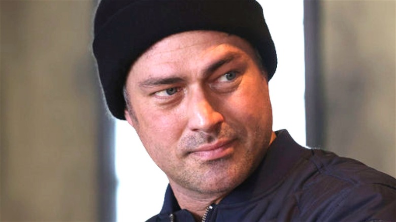 Severide in beanie 