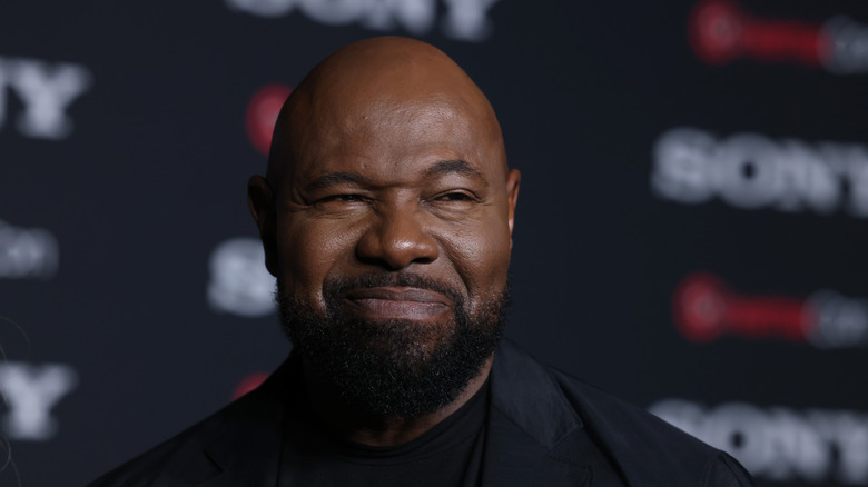 Antoine Fuqua smiling at premiere