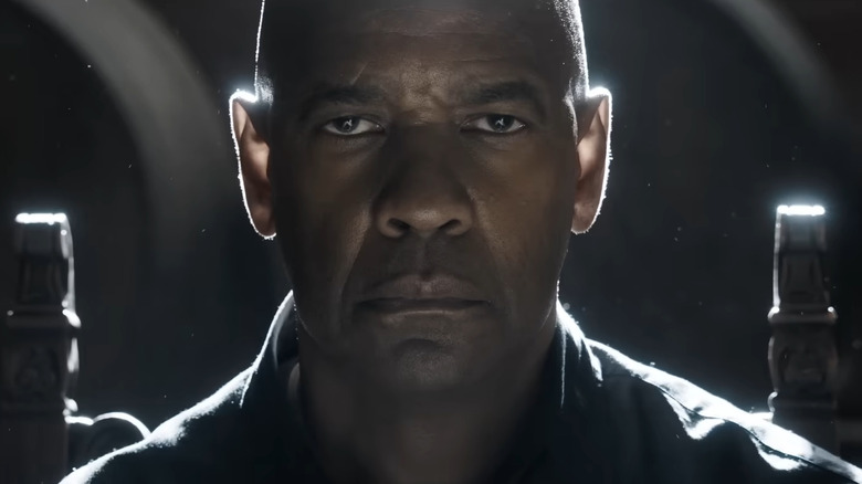 Denzel Washington staring into camera