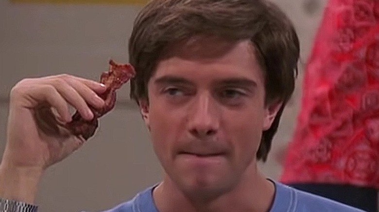 Eric Foreman eating bacon