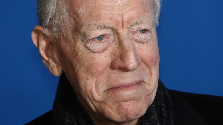 Max von Sydow smiling