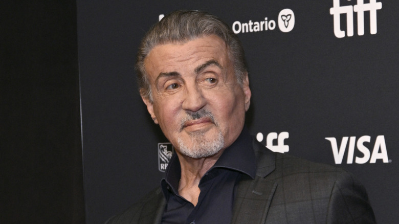 Sylvester Stallone smiling