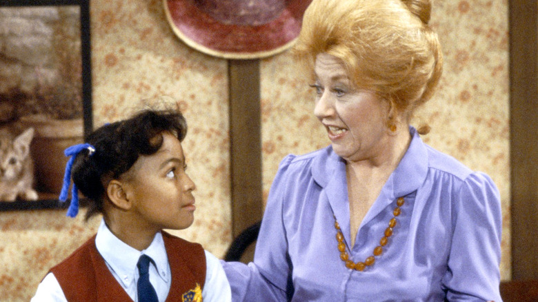 Charlotte Rae talking to Kim Fields 
