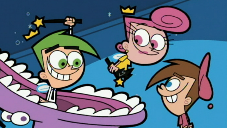 Cosmo, Wanda, and Timmy Turner smiling