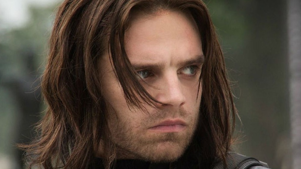 Bucky glaring