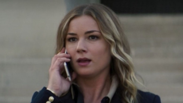 Sharon Carter speaking on the phone