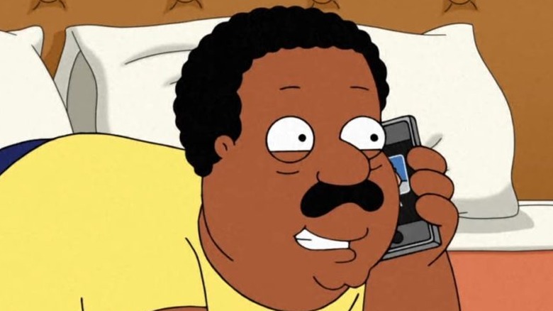 Cleveland Brown on phone