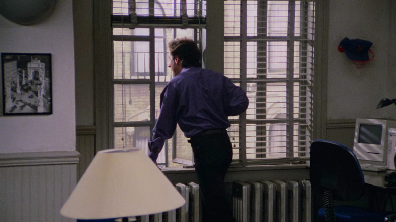 Jerry Seinfeld yelling out window