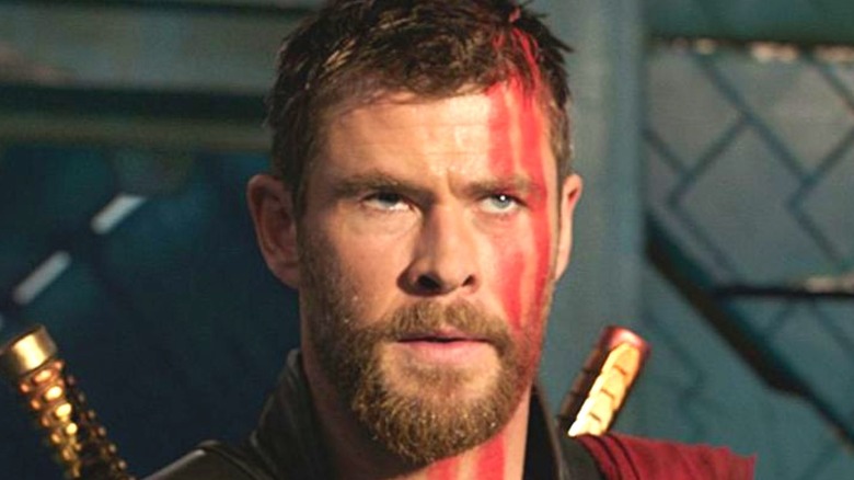 Thor with red face paint