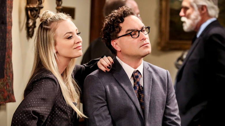 Penny standing with Leonard