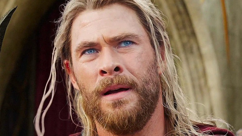 Thor furrowing his brow