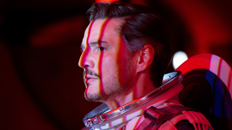 Reed Richards basked in red lighting in The Fantastic Four: First Steps