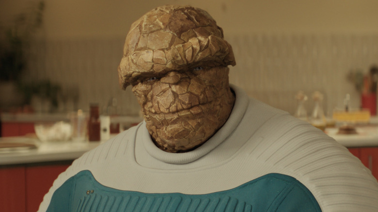 Ben Grimm smiling in The Fantastic Four: First Steps