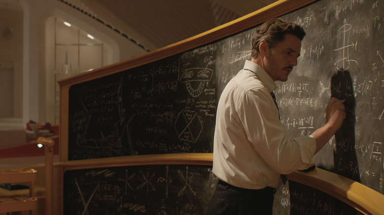 Reed Richards writing equation on chalkboard (2025)