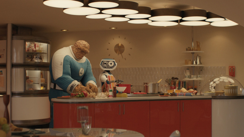 The Thing and H.E.R.B.I.E. cooking in kitchen (2025)