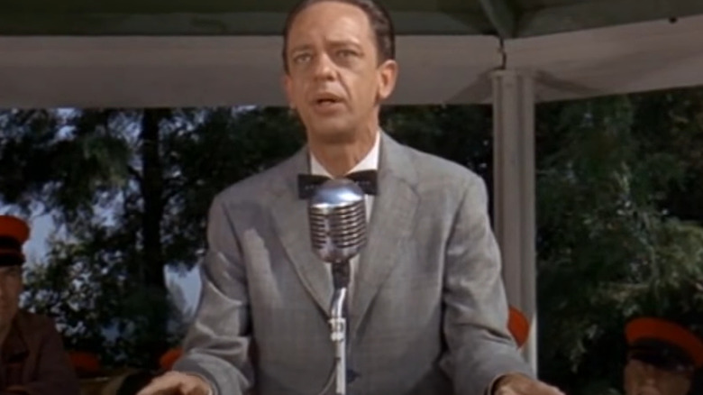 Luther speaking to the crowd