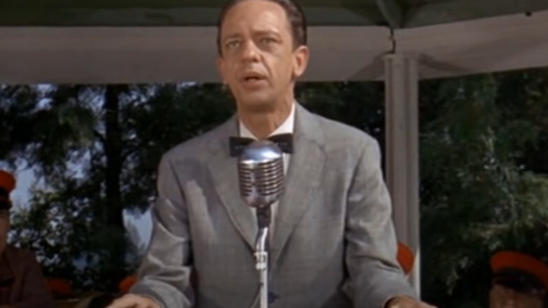 Luther speaking to the crowd