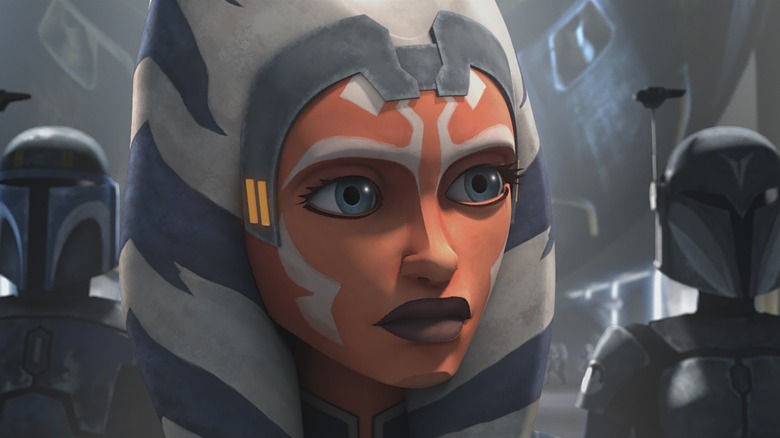 Ahsoka Tano listening intently