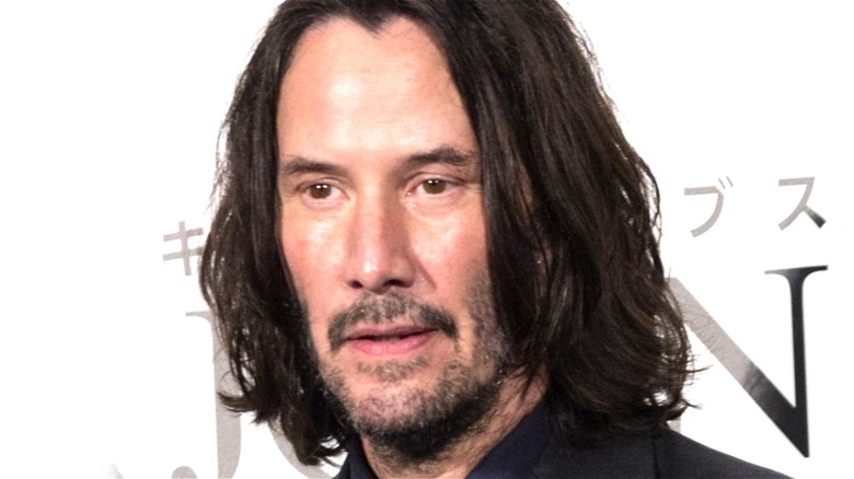 Keanu Reeves smiling