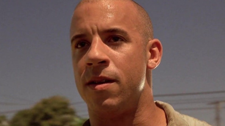 Vin Diesel Dominic Toretto sweating