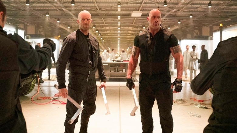 Hobbs and Shaw about to fight
