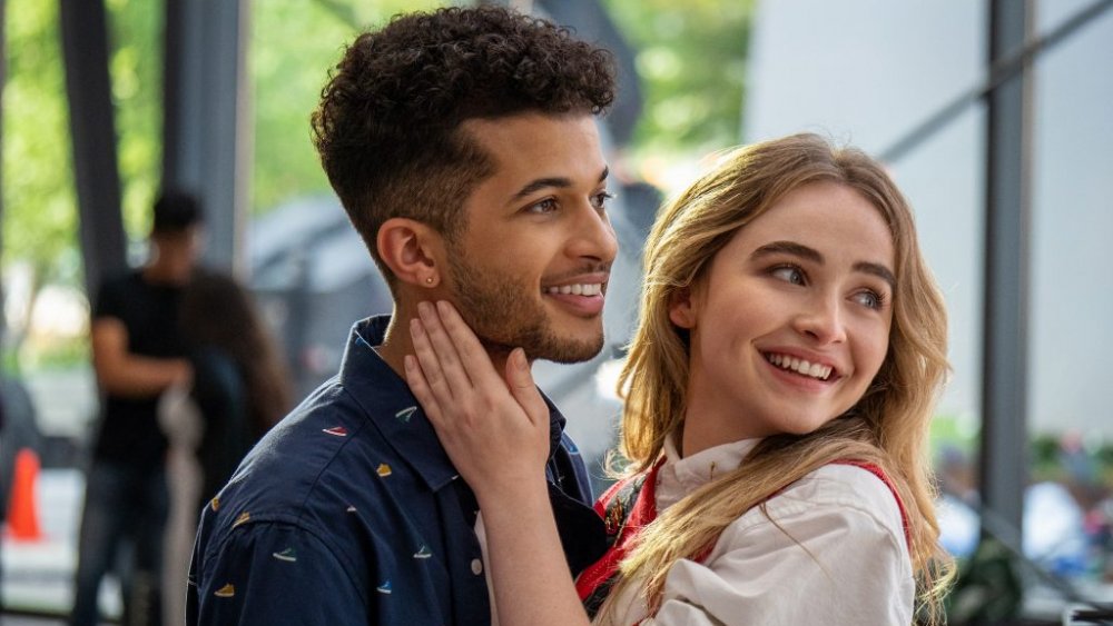 Sabrina Carpenter and Jordan Fisher as Quinn Ackerman and Jake Taylor in Work It