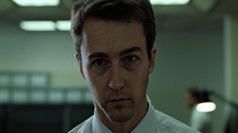 Edward Norton as the Narrator in Fight Club