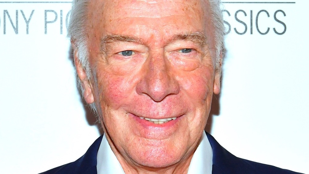 Christopher Plummer flashing a smile