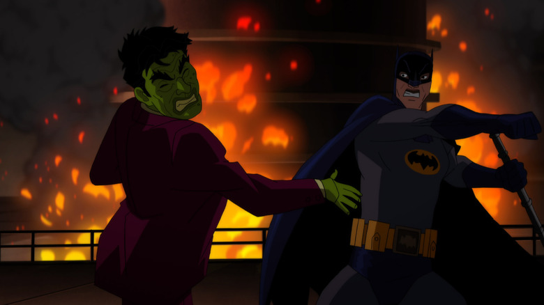 Batman and Joker fighting