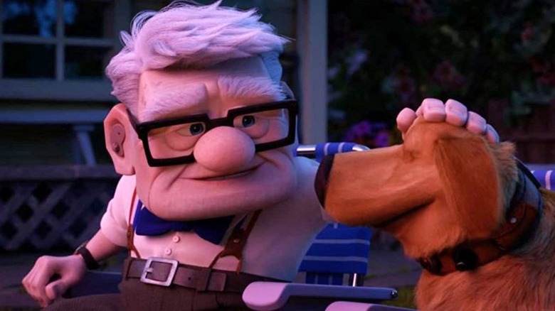Carl (voice of Ed Asner) and Dug (Bob Peterson) in "Dug Days"