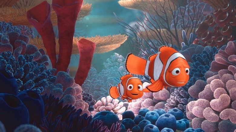 Nemo and Marlin in "Finding Nemo"