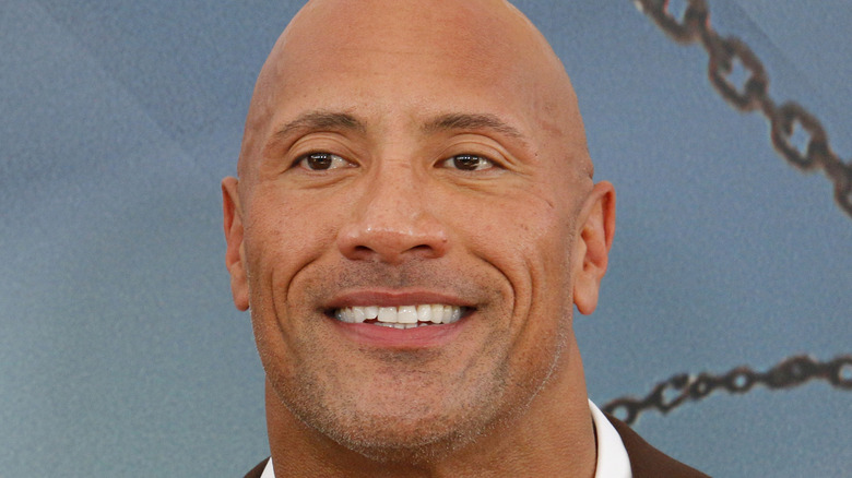 Dwayne Johnson smiling